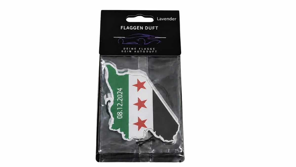 Flaggen Duft Auto Lufterfrischer, Lavender, SYRIEN