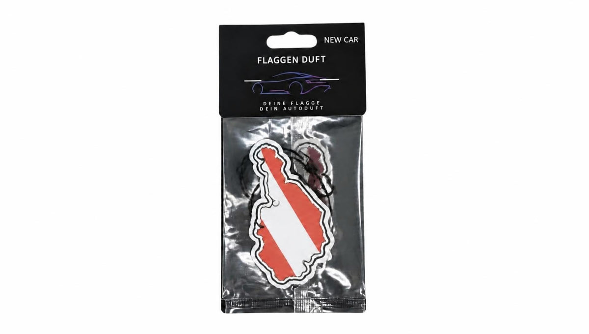 Flaggen Duft Auto Lufterfrischer, New Car, AUSTRIA