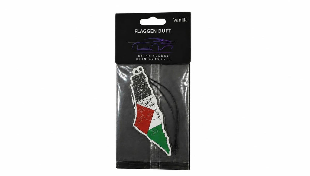 Flaggen Duft Auto Lufterfrischer, Vanille, PALASTINA