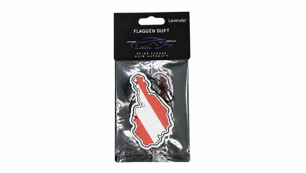 Flaggen Duft Auto Lufterfrischer, Lavender, AUSTRIA