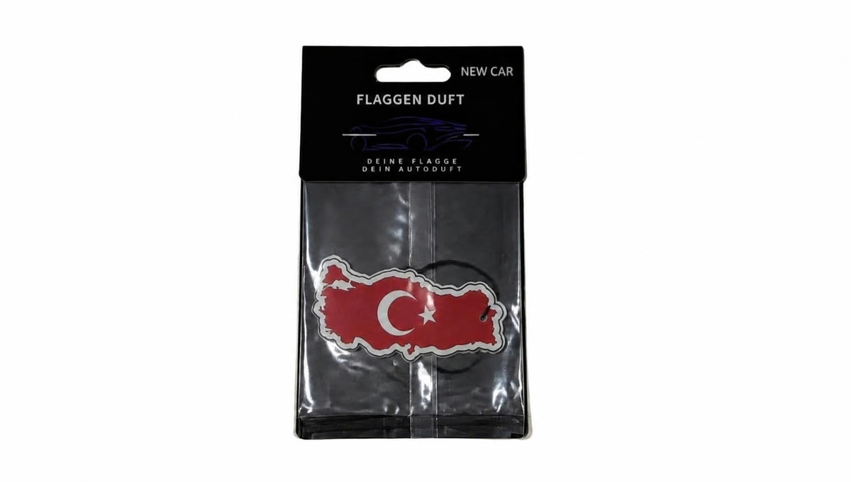 Flaggen Duft Auto Lufterfrischer, New Car, TÜRKEI