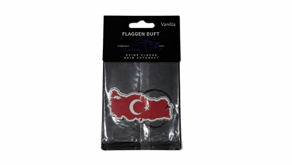 Flaggen Duft Auto Lufterfrischer, Vanille, TÜRKEI