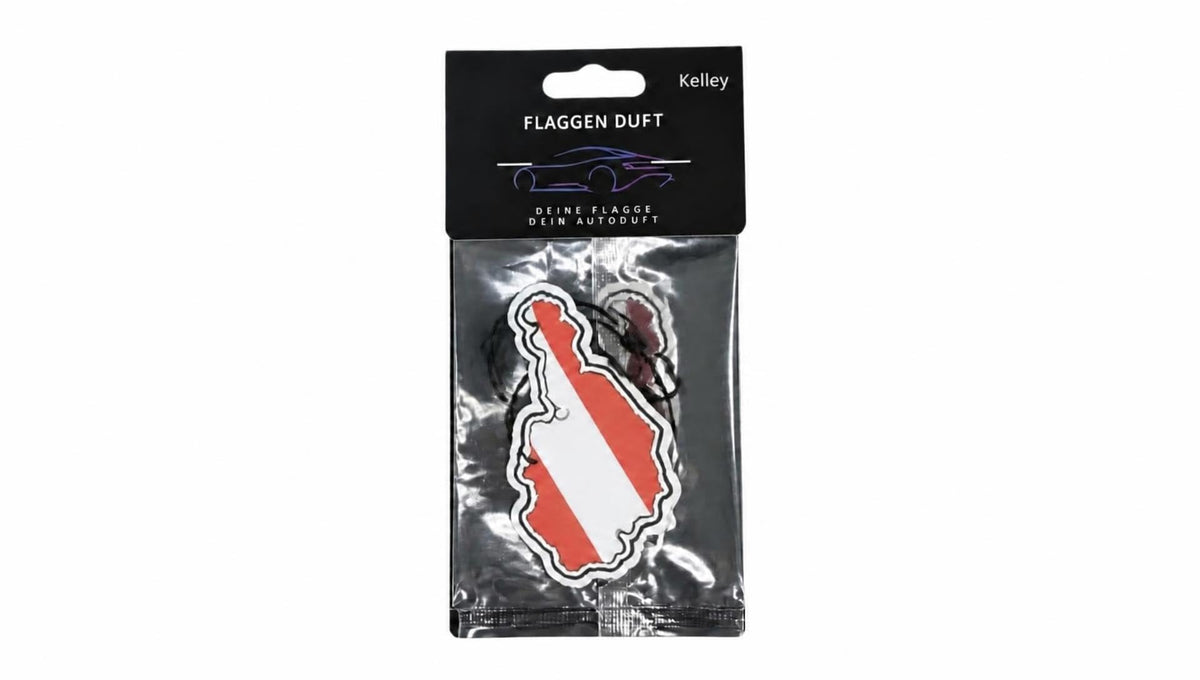 Flaggen Duft Auto Lufterfrischer, Kelly, AUSTRIA