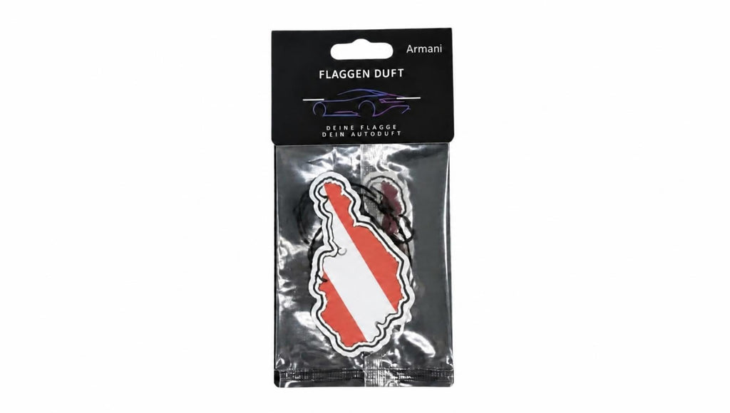 Flaggen Duft Auto Lufterfrischer, Armani, AUSTRIA