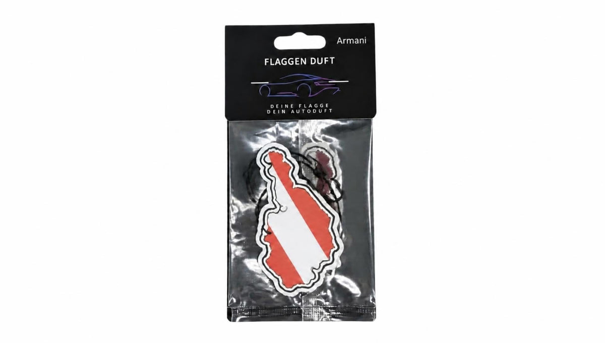 Flaggen Duft Auto Lufterfrischer, Armani, AUSTRIA
