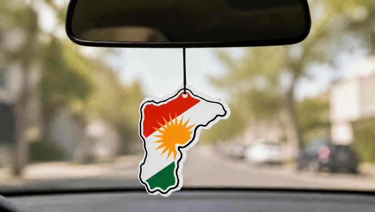 Flaggen Duft Auto Lufterfrischer, Armani, KURDISTAN
