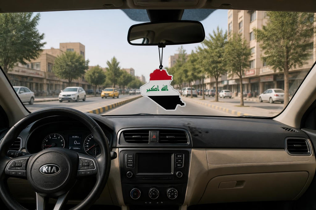 Flaggen Duft Auto Lufterfrischer, Kelly, IRAK