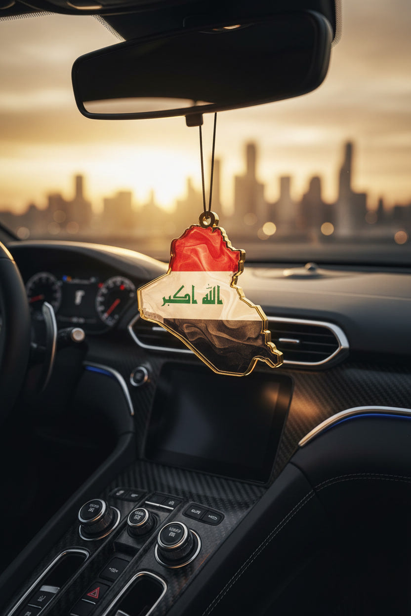 Irak Flaggen-Duft baum (2er-Pack) – Premium Auto-Lufterfrischer