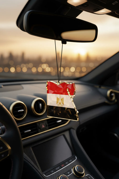 Ägypten Flaggen-Duft baum (2er-Pack) – Premium Auto-Lufterfrischer