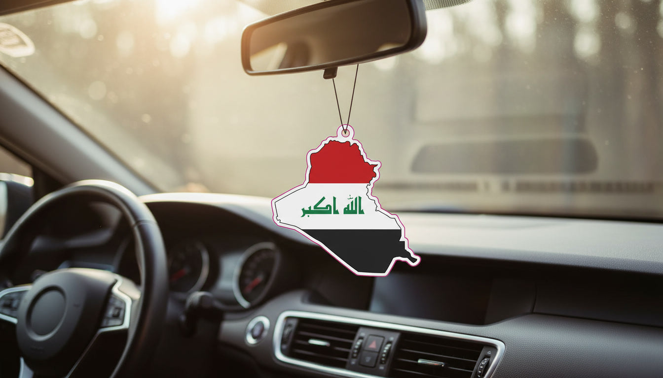 Irak Flaggen-Duft baum (2er-Pack) – Premium Auto-Lufterfrischer